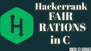 Fair rations hackerrank solution in c BE A GEEK Hindi
