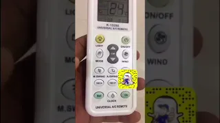 ريموت كنترول صيني يعمل على جميع المكيفات طريقة بسيطة لعمل البرمجة م فارس 