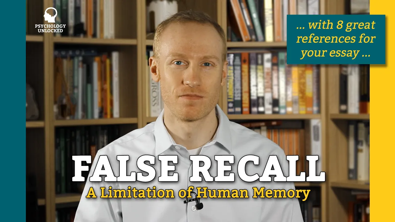 FALSE RECALL ... Why You Probably Imagined It - Cognitive Psychology - Memory