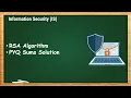 RSA Algorithm PYQ Sums Solution IS - 4 4