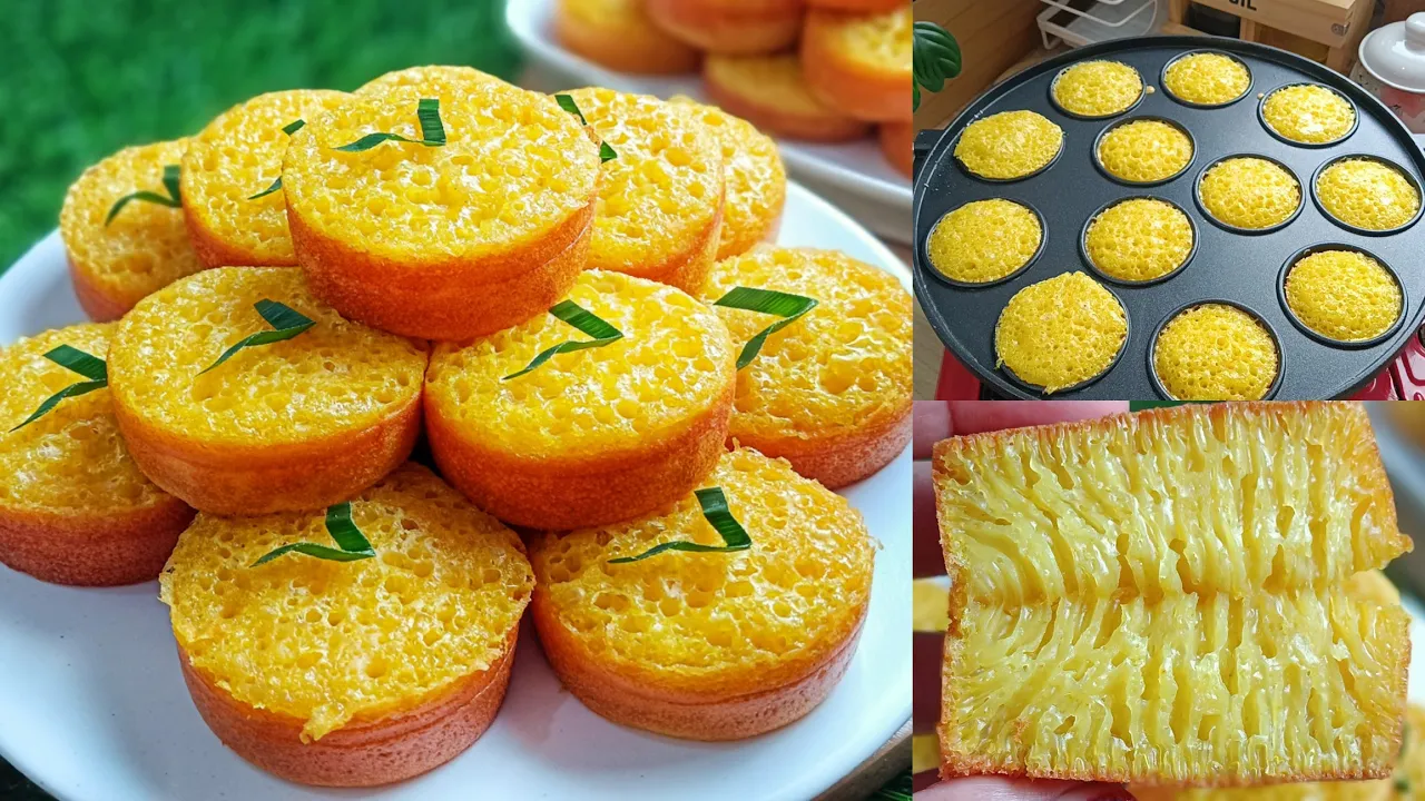 Tanpa Mixer dan Oven‼️Resep Bika Ambon Mini Cuma 3 Butir Telur Lembut Kenyal dan Bersarang‼️ Tanpa Mixer dan Oven‼️Resep Bika Ambon Mini Cuma 3 Butir Telur Lembut Kenyal dan Bersarang‼️