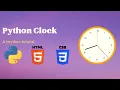 Create a clock using Python in the browser