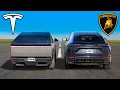 Tesla Cybertruck v Lamborghini Urus DRAG RACE