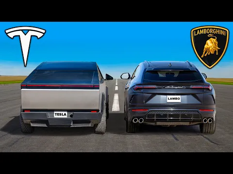 Download MP3 Tesla Cybertruck v Lamborghini Urus: DRAG RACE