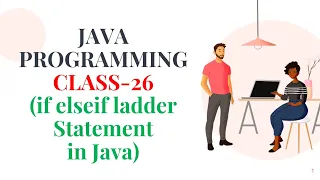 JAVA PROGRAMMING CLASS-26 if elseif Ladder Statement in Java