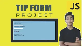 JAVASCRIPT Course Project Based Learning - Simple Tip Form Using Javascript Project
