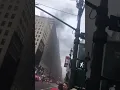 Black Smoke Billows From Historic Hotel Being Demolished in Midtown Manhattan