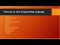Part 3 Features of Java why Learn Java
