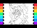 Coloring Mufasa Falling Scene The Lion King Coloring Pages Pencil Colors