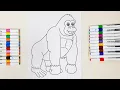 Gorilla Coloring Pages DIY Art