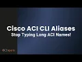 Cisco ACI CLI Aliases Quick Tip