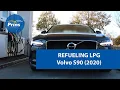 Refueling LPG autogas Volvo S90 in The Netherlands