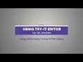 ICT Using TryIt Editor