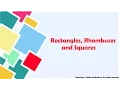 Rectangles Rhombuses and Squares