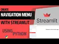 How To Create A Sidebar Navigation Menu In Streamlit