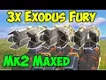 War Robots 3x Exodus Mk2 Maxed Fury Gameplay - INSANE DPS WR