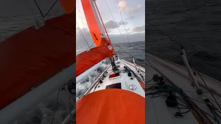 Riding a wild WINTERSTORM! #sailing #storm #winter