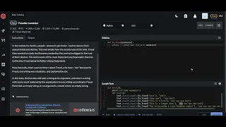 codewars python Freudian translator