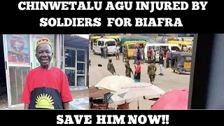 actor chinwetalu agu injured by nigeria soldiers for wearing biafra outfit