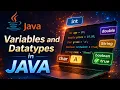 Java Variables and Data Types Explained Beginner Tutorial