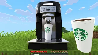 I Made Starbucks Coffee Realistic in Minecraft β
