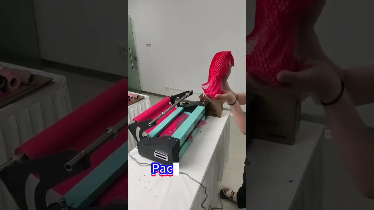 Honeycomb paper dispenser, auto-stretch paper for fast eco packing
