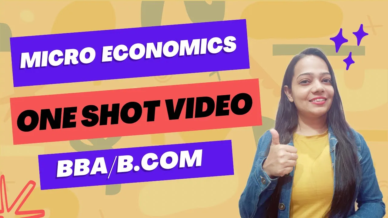 Micro Economics | Most Important Question | One Shot Video | Complete Content #bbabcom