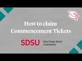 How to Claim Commencement Tickets 2026