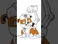 Rubble paw patrol Coloring page