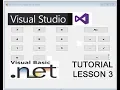 Visual Basic Net Tutorial Lesson 3 2017-2018 to create a CALCULATOR www newtechnologycentre org uk