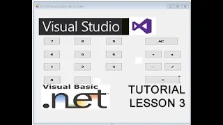 Visual Basic Net Tutorial Lesson 3 2017-2018 to create a CALCULATOR www newtechnologycentre org uk