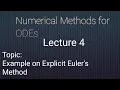 Example Explicit Euler s Method Lecture 4