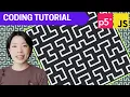 p5 js Coding Tutorial Hilbert Curve Recursion