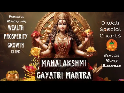 Download MP3 MAHALAKSHMI Gayatri Mantra Chanting for WEALTH GROWTH and SUCCESS, Removes MONEY Blockages 108 TIMES