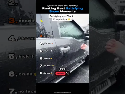 Ranking The Best Satisfying Snow Moments #shortsviral