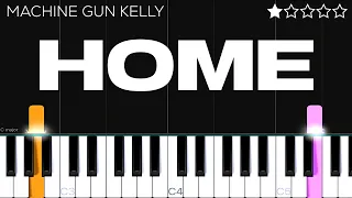 Machine Gun Kelly, X Ambassadors \u0026 Bebe Rexha - Home (from Bright: The Album) | EASY Piano Tutorial