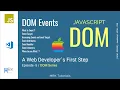 DOM Events with JavaScript DOM Crash Course JavaScript DOM Tutorial