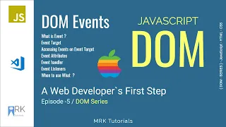 DOM Events with JavaScript DOM Crash Course JavaScript DOM Tutorial