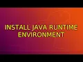 Ubuntu Install java Runtime Environment