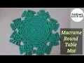 DIY Macrame Round Table Mat Macrame Table Cloth Macrame For Beginners Macrame Mandala Mat