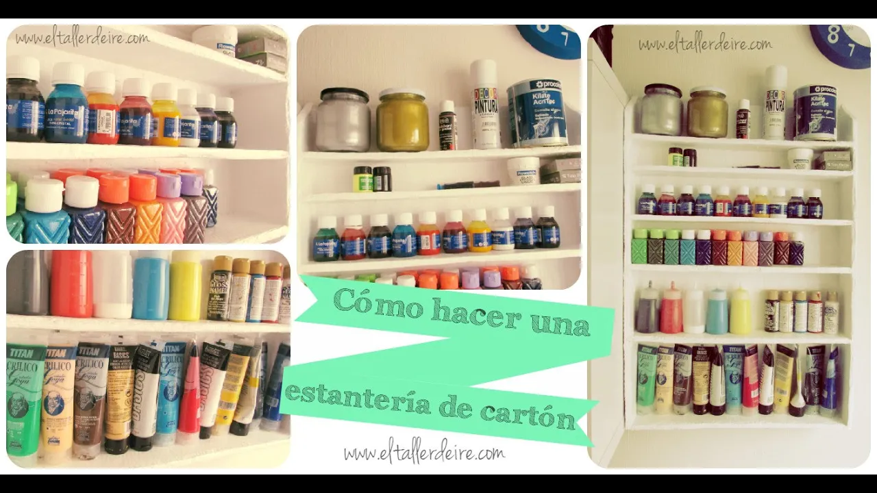 Cómo hacer una estantería de cartón resistente