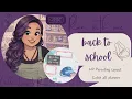 Plan with me - Back to school