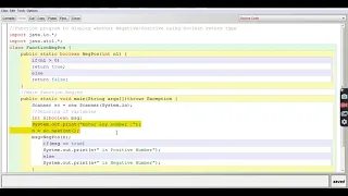 BOOLEAN RETURN TYPE JAVA CLASS by ASHISH