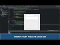 Java GUI Tutorial - Text Field In Java GUI using JTextField Class