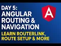 Day 5 Angular Routing Navigation Learn RouterLink Route Setup More