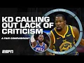 DOUBLE STANDARD Is Kevin Durant fair to compare the 76ers to the 2017 Warriors NBA Today