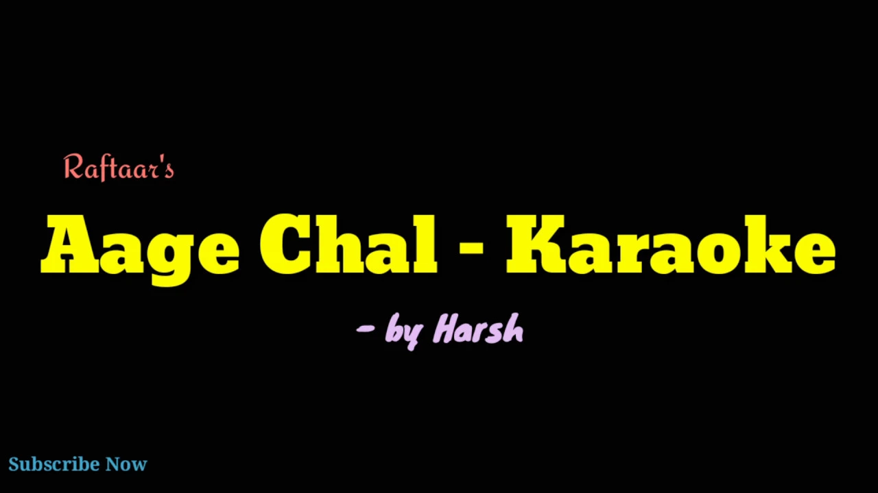 AAGE CHAL - Raftaar | Karaoke or Instrumental with Lyrics [Free] | NoCopyrightMusic hRS