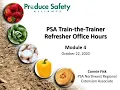 PSA Train-the-Trainer Refresher Office Hours - Module 4