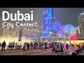 Dubai 4K🇦🇪 Downtown Dubai, The Architecture of Winter Night Lights Walk