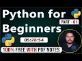 Python Tutorial For Beginners in Hindi Complete Python Course Part-1 UPCISS Pro